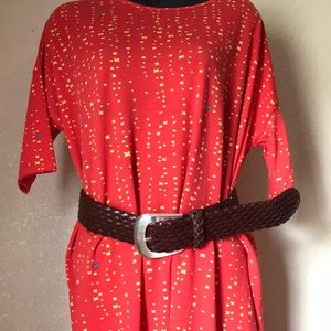 MK Leather Weave Belt